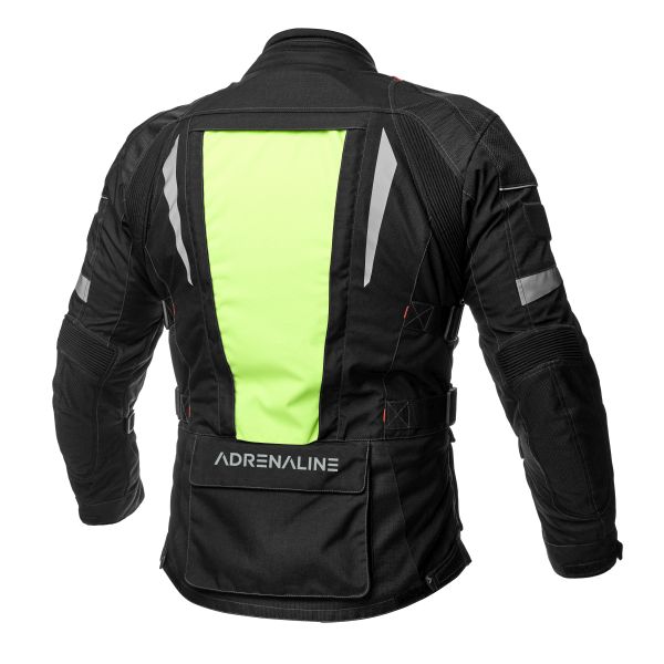 zdjęcie tyłu kurtki Adrenaline Cameleon 2.0 PPE z żółtymi panelami