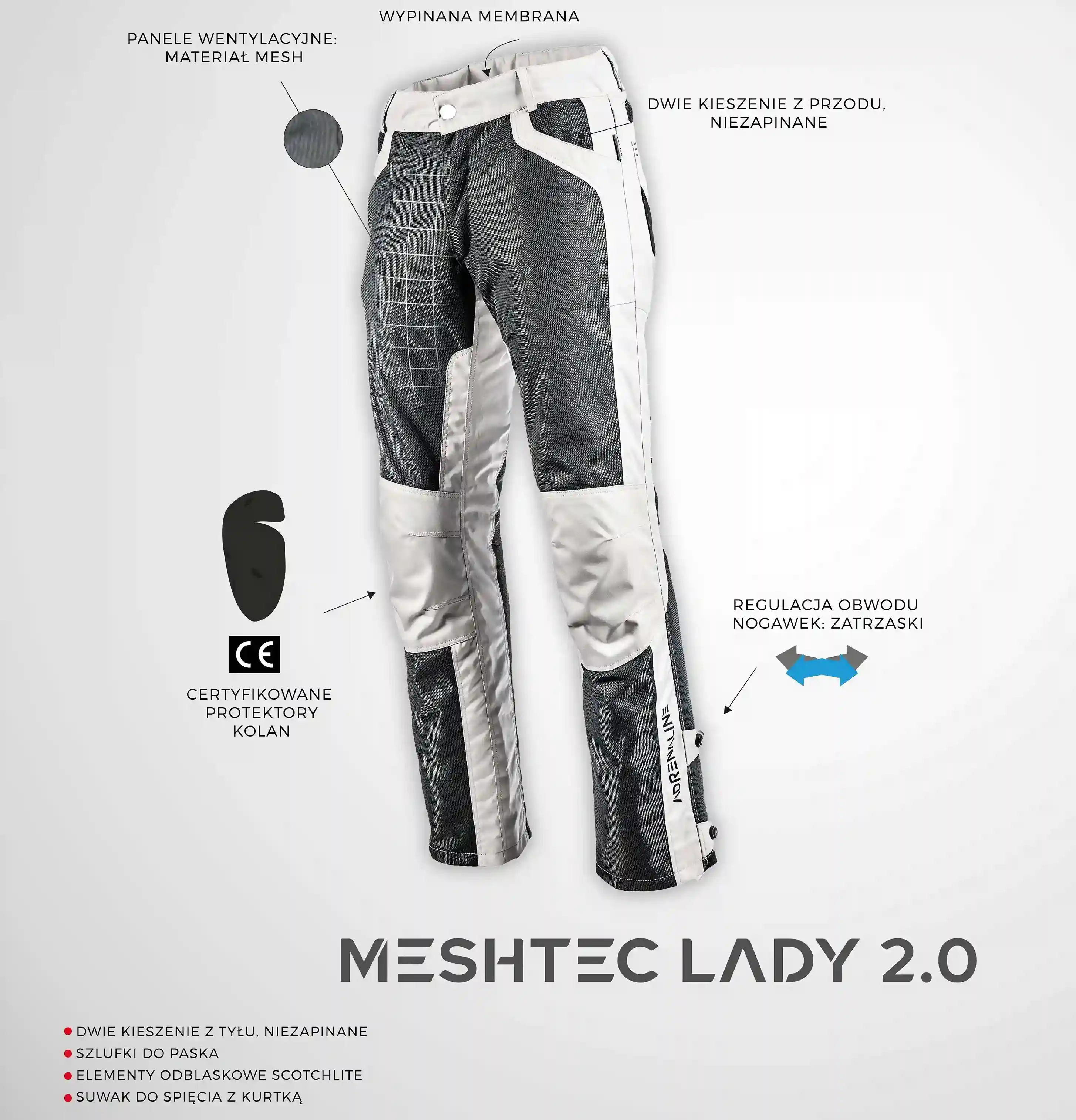 zdjęcie nogawki spodni Meshtec Lady 2.0 PPE